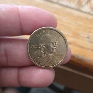 2000 d sacagawea dollar wounded eagle